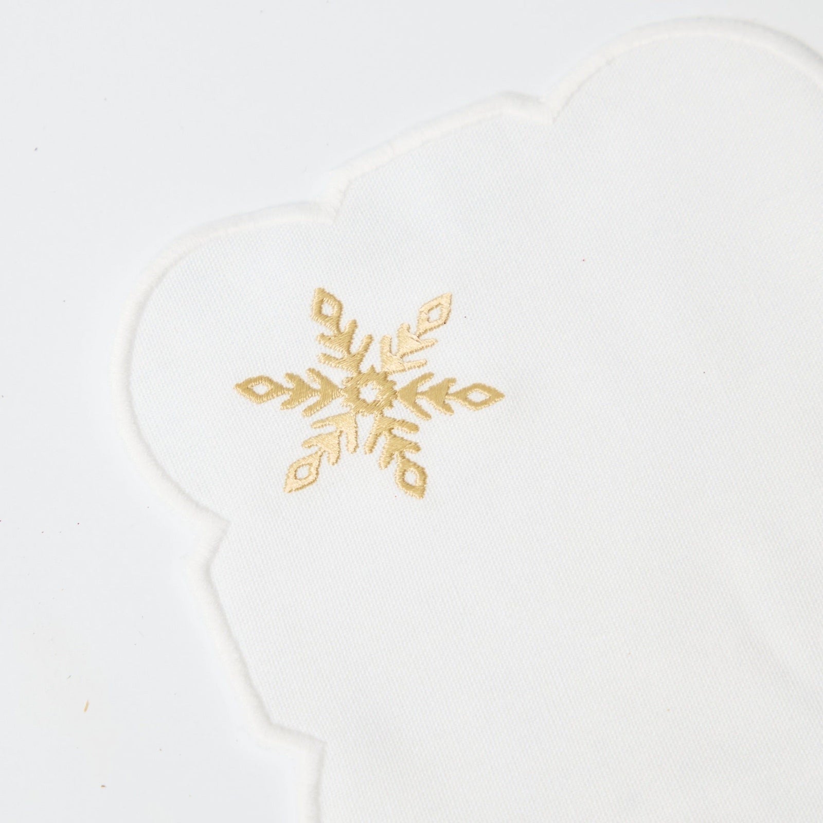 Gold Snowflake Cocktail Napkin (set of 4)