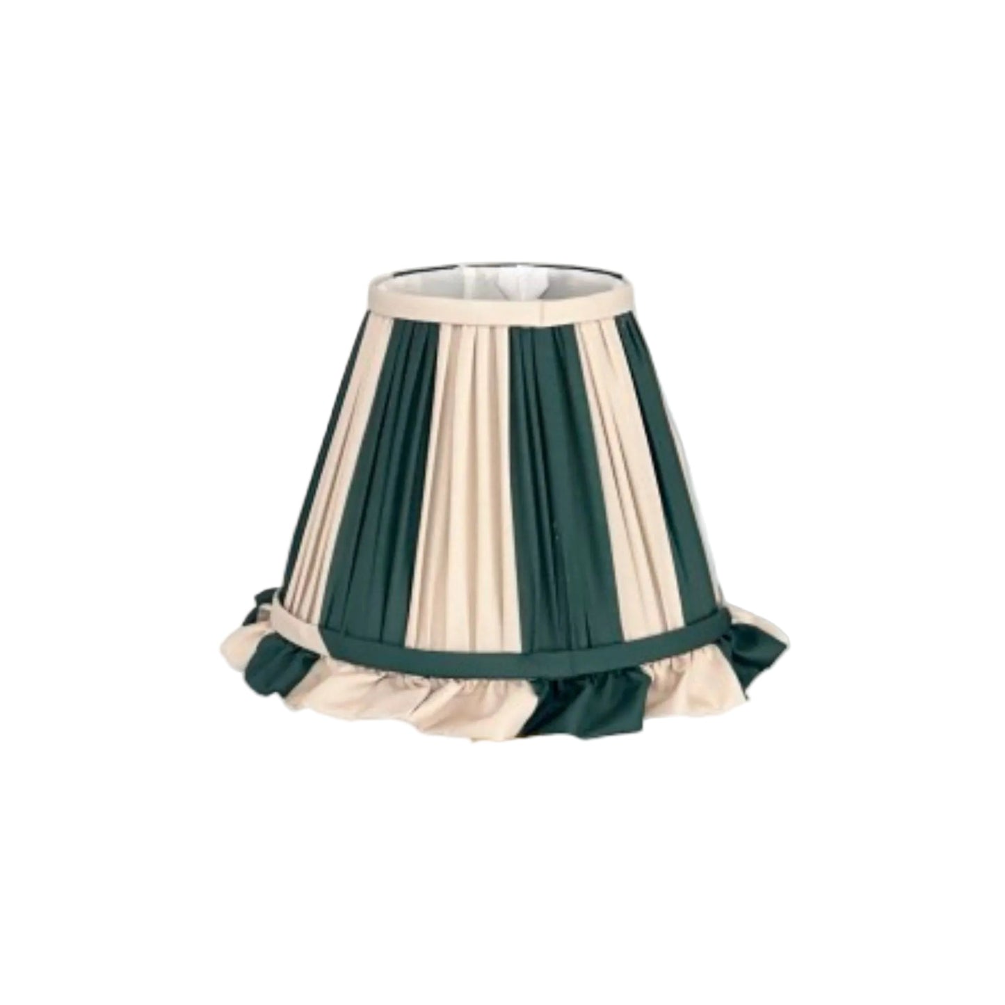 Lampshade Cream/Green Stripes