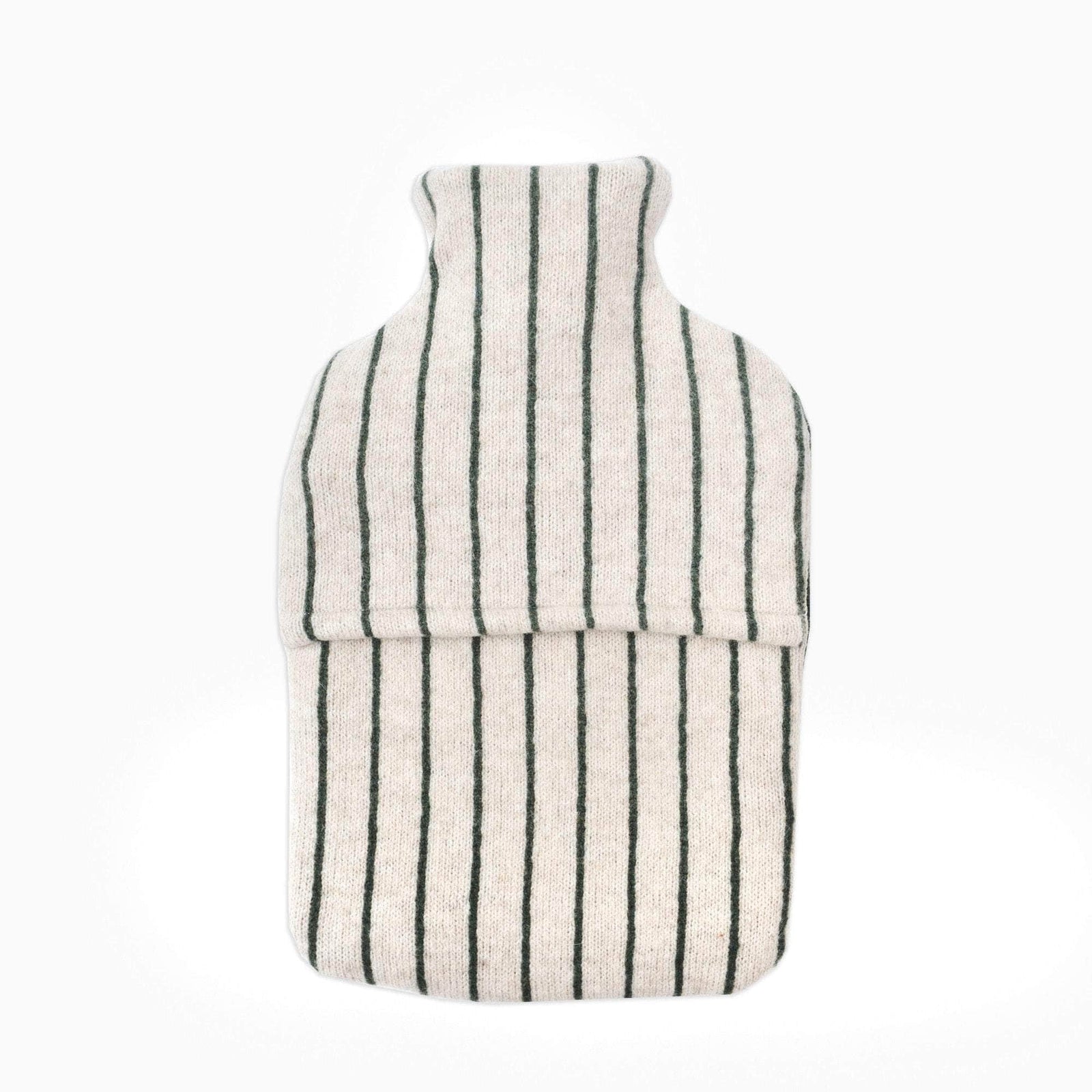 Green Wide Stripe Hot Water Bottle