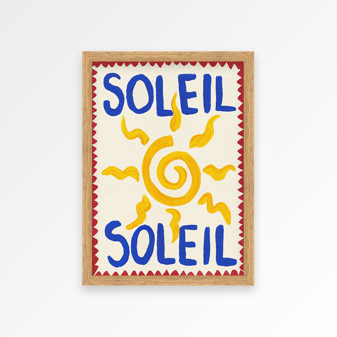 Soleil Hand Painted Print