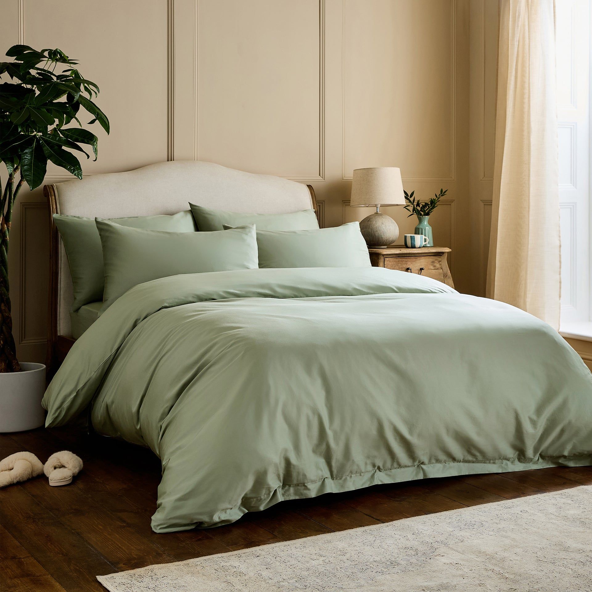 Luxury Organic Cotton Sage Green Original Bedding Set