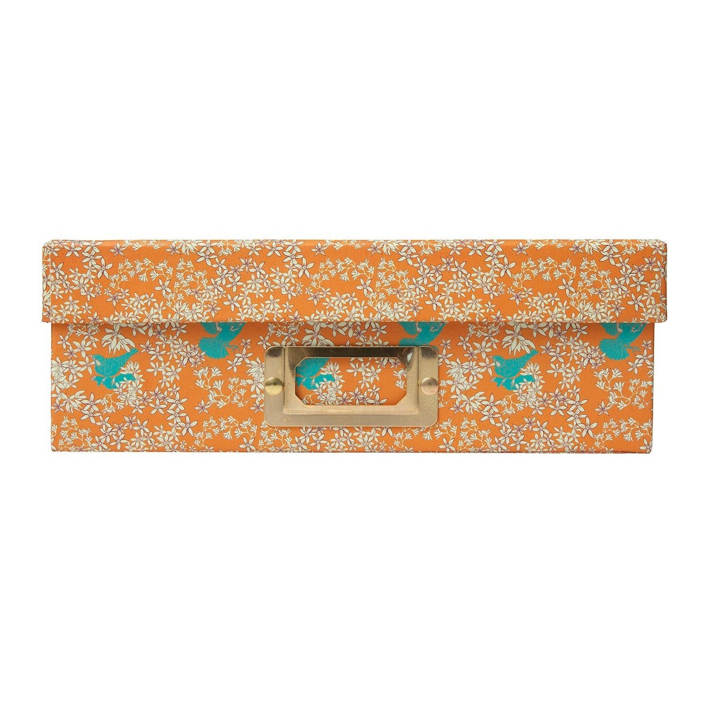 Corali Orange Quartz Lidded Portfolio Box