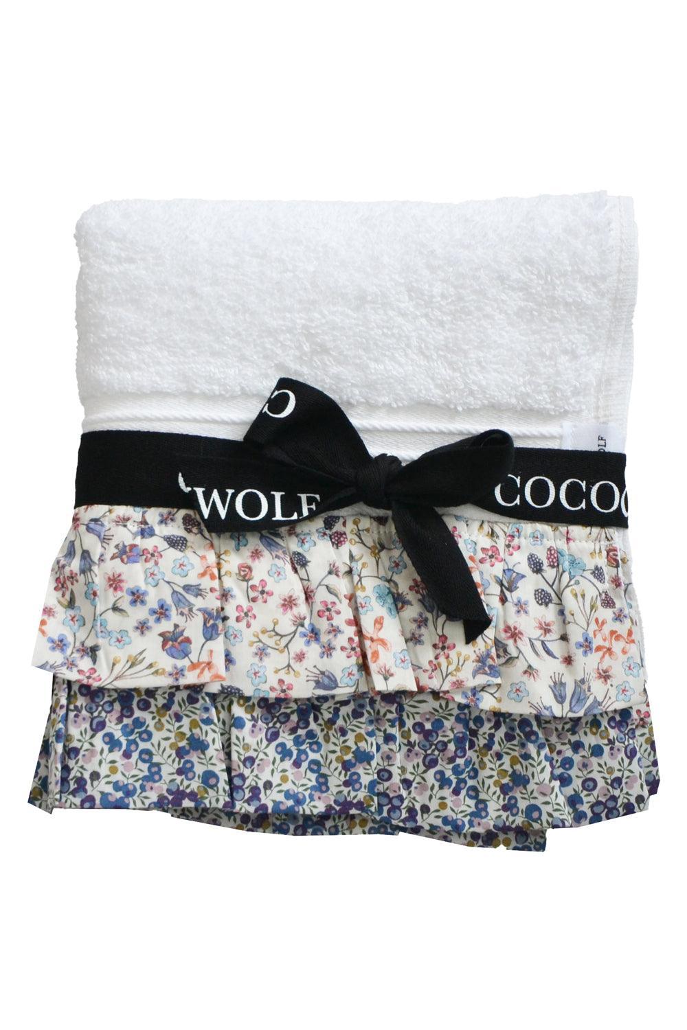 Ruffle Edge Towel made with Liberty Fabric DONNA LEIGH & WILTSHIRE BUD