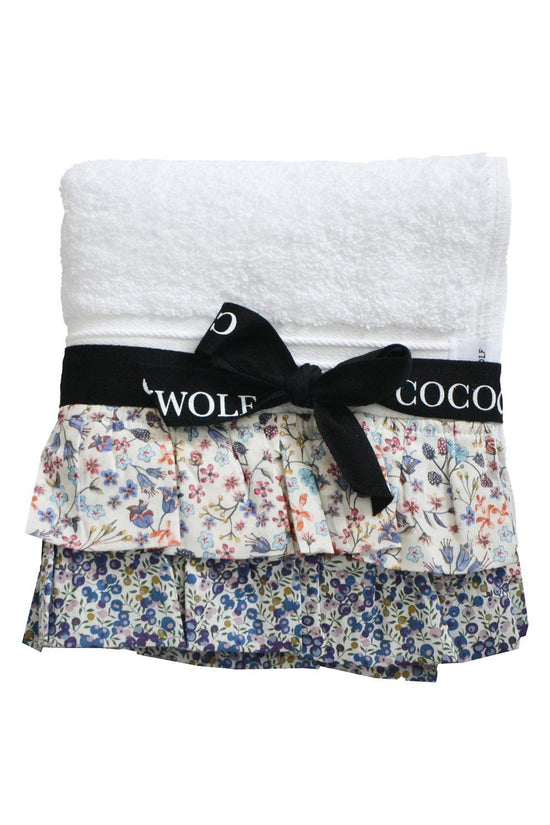 Ruffle Edge Towel made with Liberty Fabric DONNA LEIGH & WILTSHIRE BUD