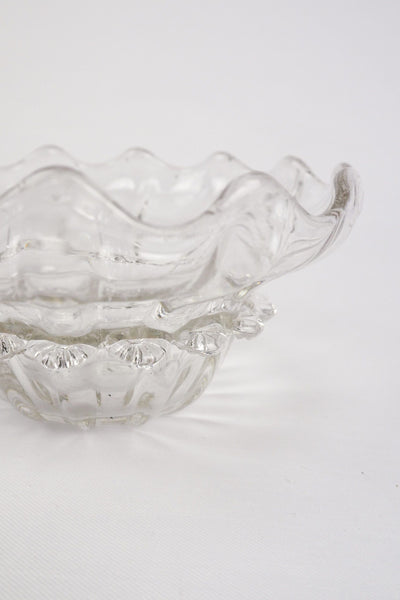 Vintage Hand Blown Glass Dish