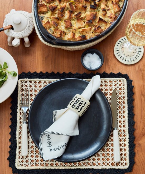 Nubia Placemat, Black