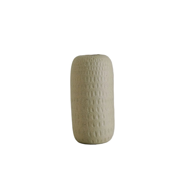 Murray - Ceramic Vase - Natural Carved