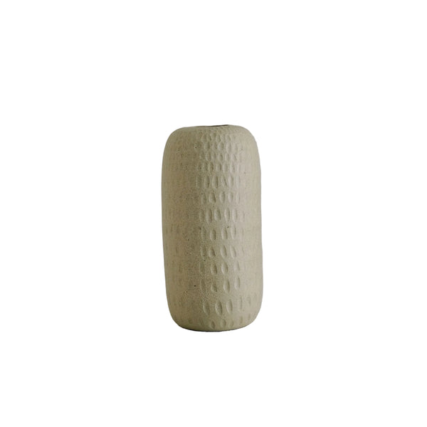 Murray - Ceramic Vase - Natural Carved