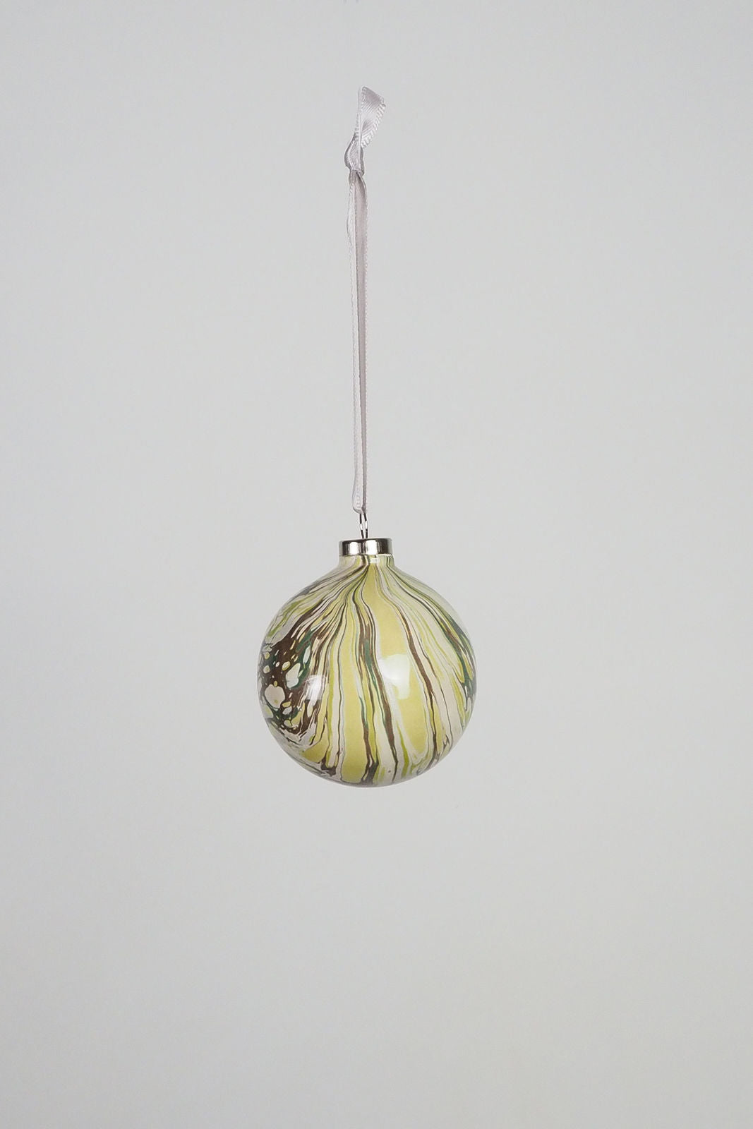 Small Moss Marbled Bauble