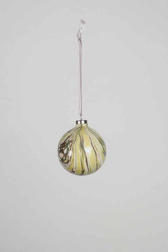 Small Moss Marbled Bauble