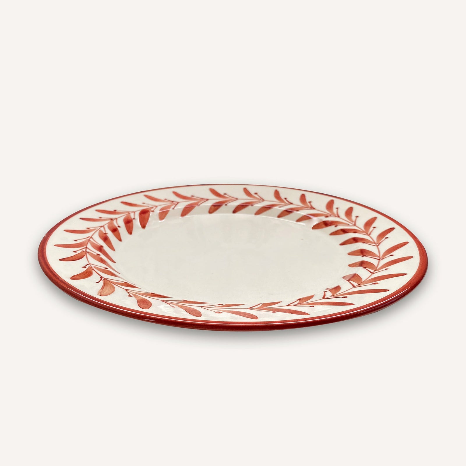 Dinner Plate -  Helecho - Rust Red