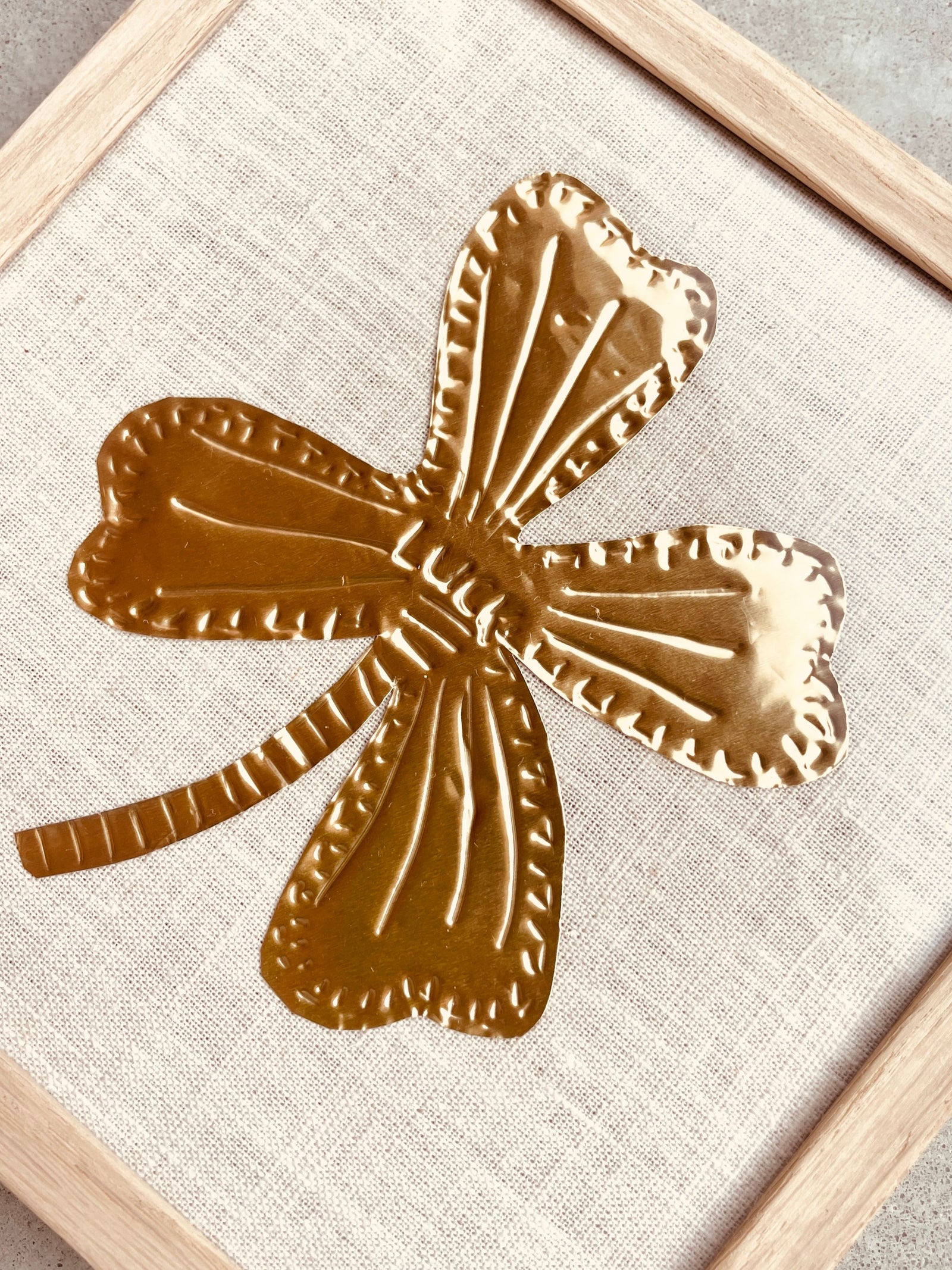 Gold Foil Art Piece - Clover