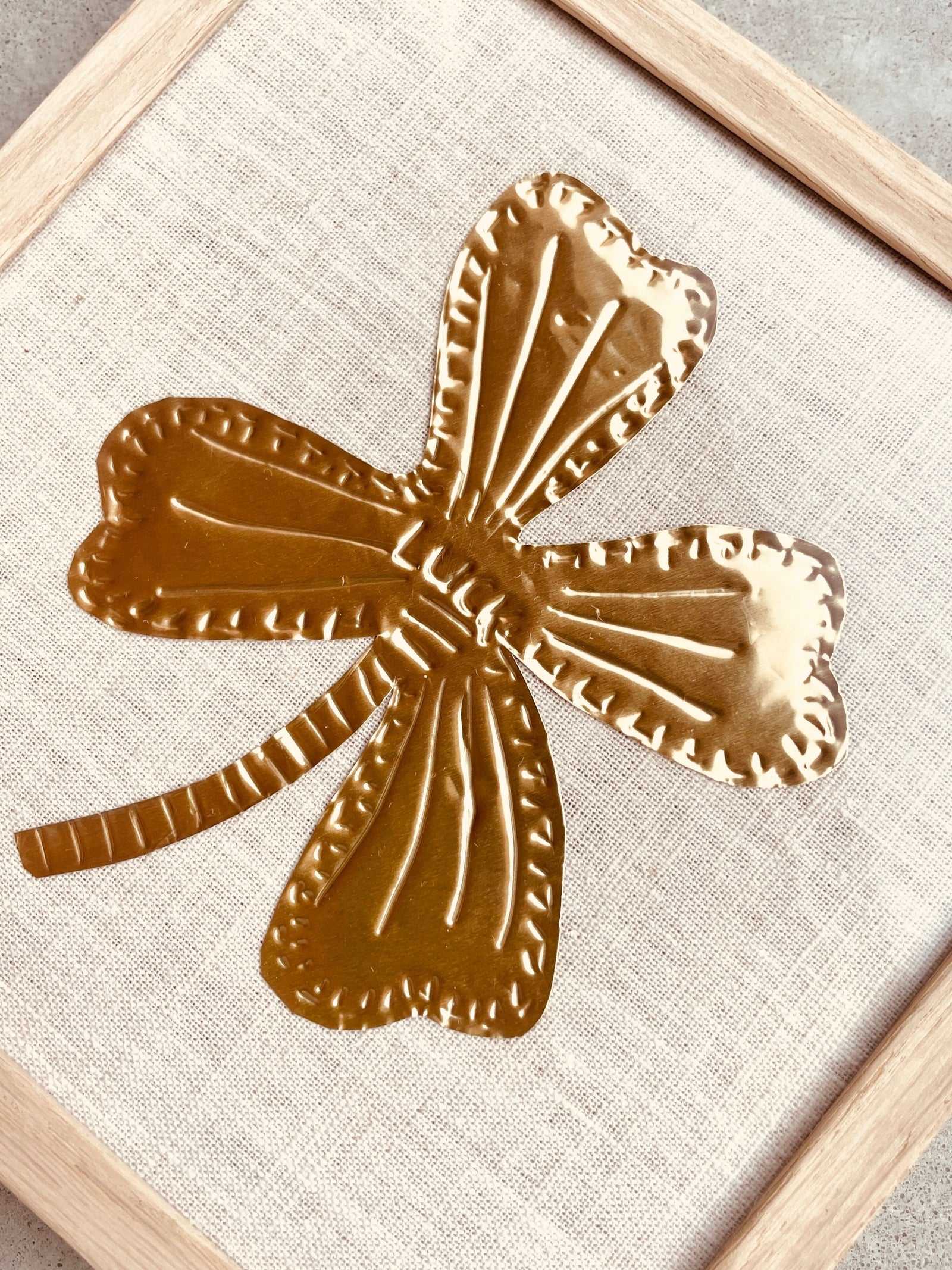 Gold Foil Art Piece - Clover