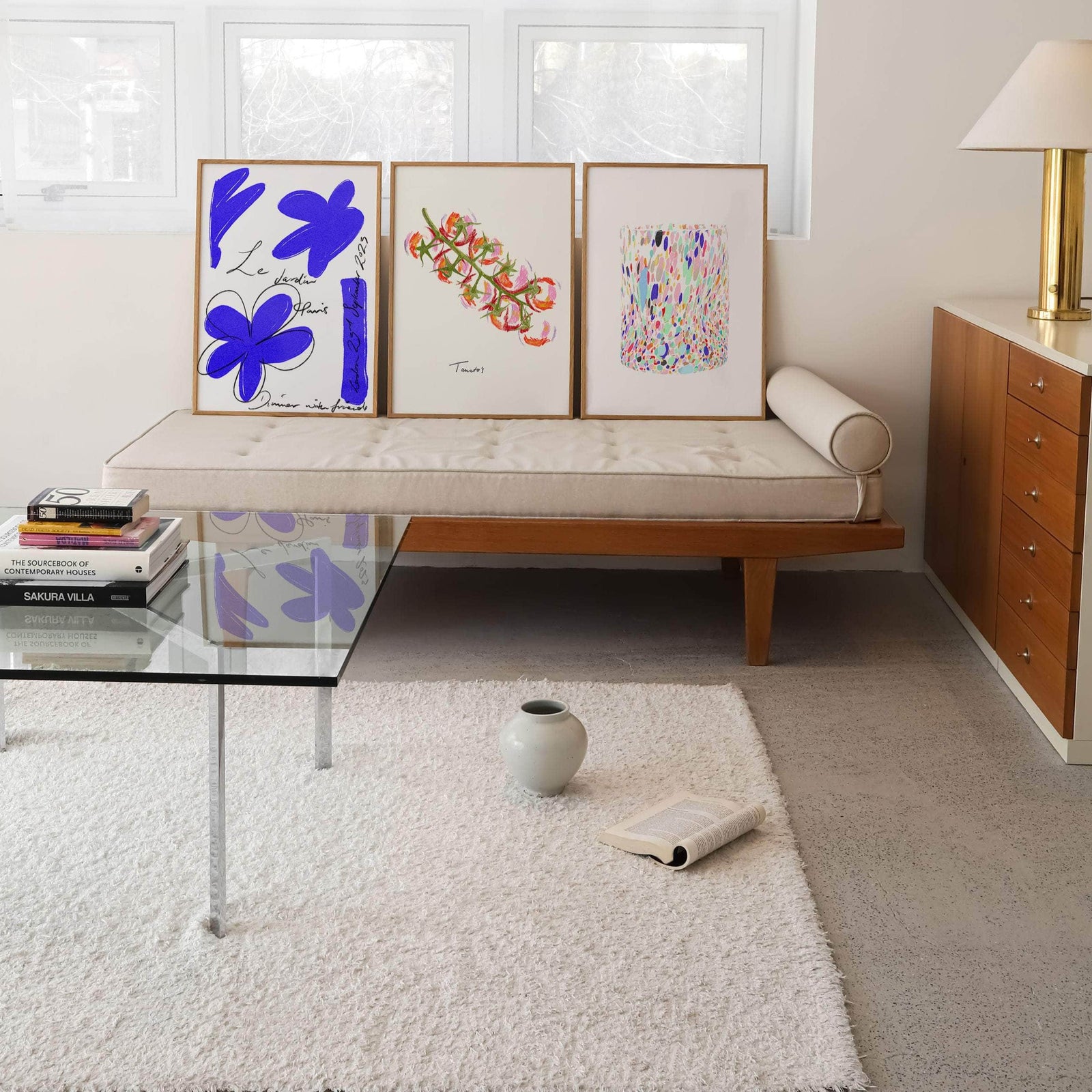 Le Jardin Blue Art Print