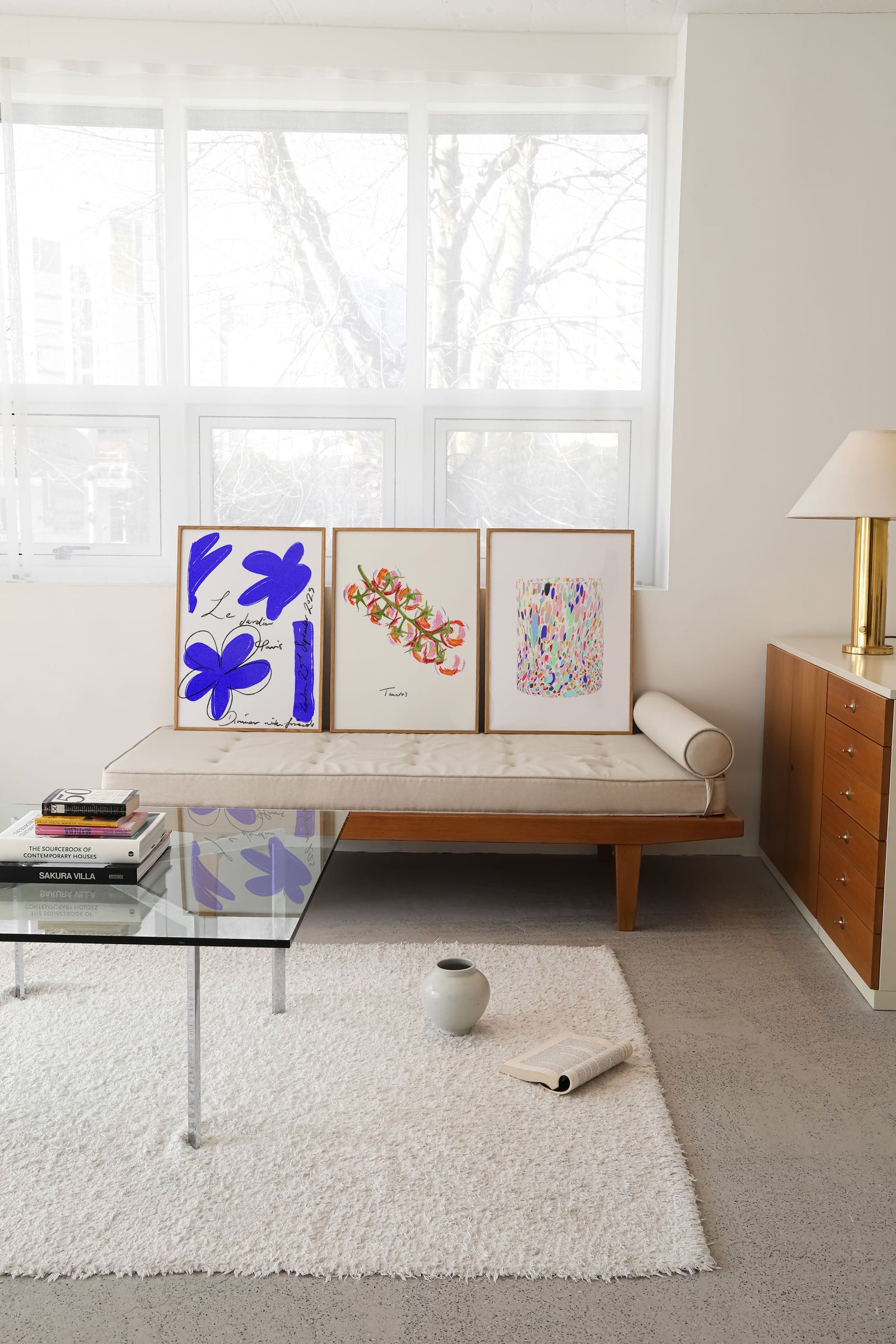 Le Jardin Blue Art Print
