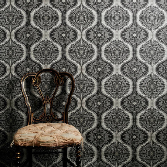 Bibana Pewter Wallpaper