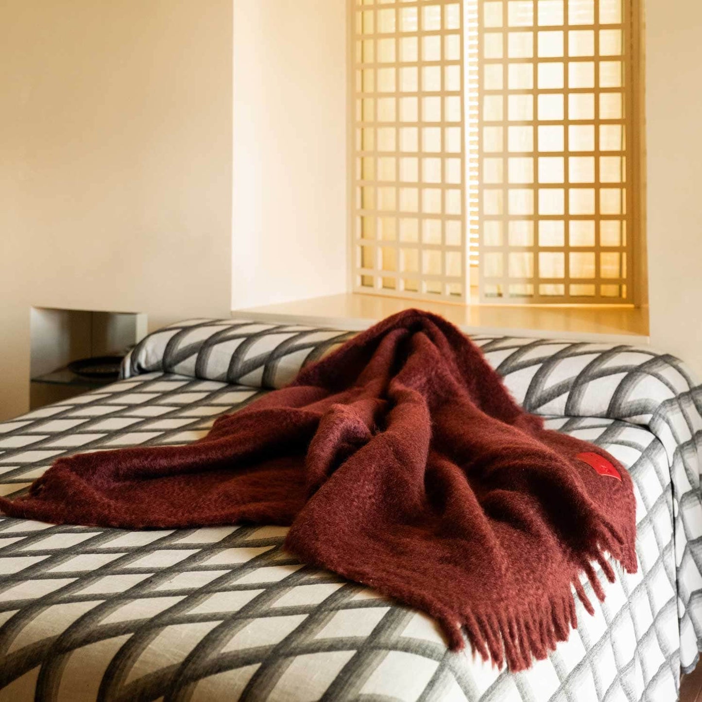 Mohair Blanket SGV Bordeaux