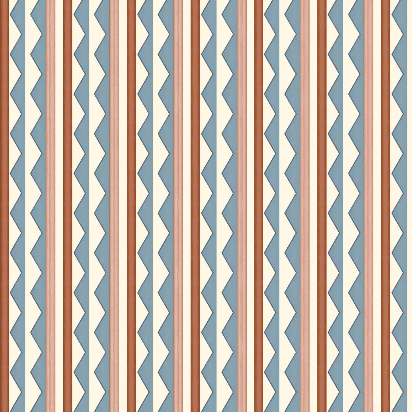 Bloomsbury Stripes Wallpaper - Denim Blue