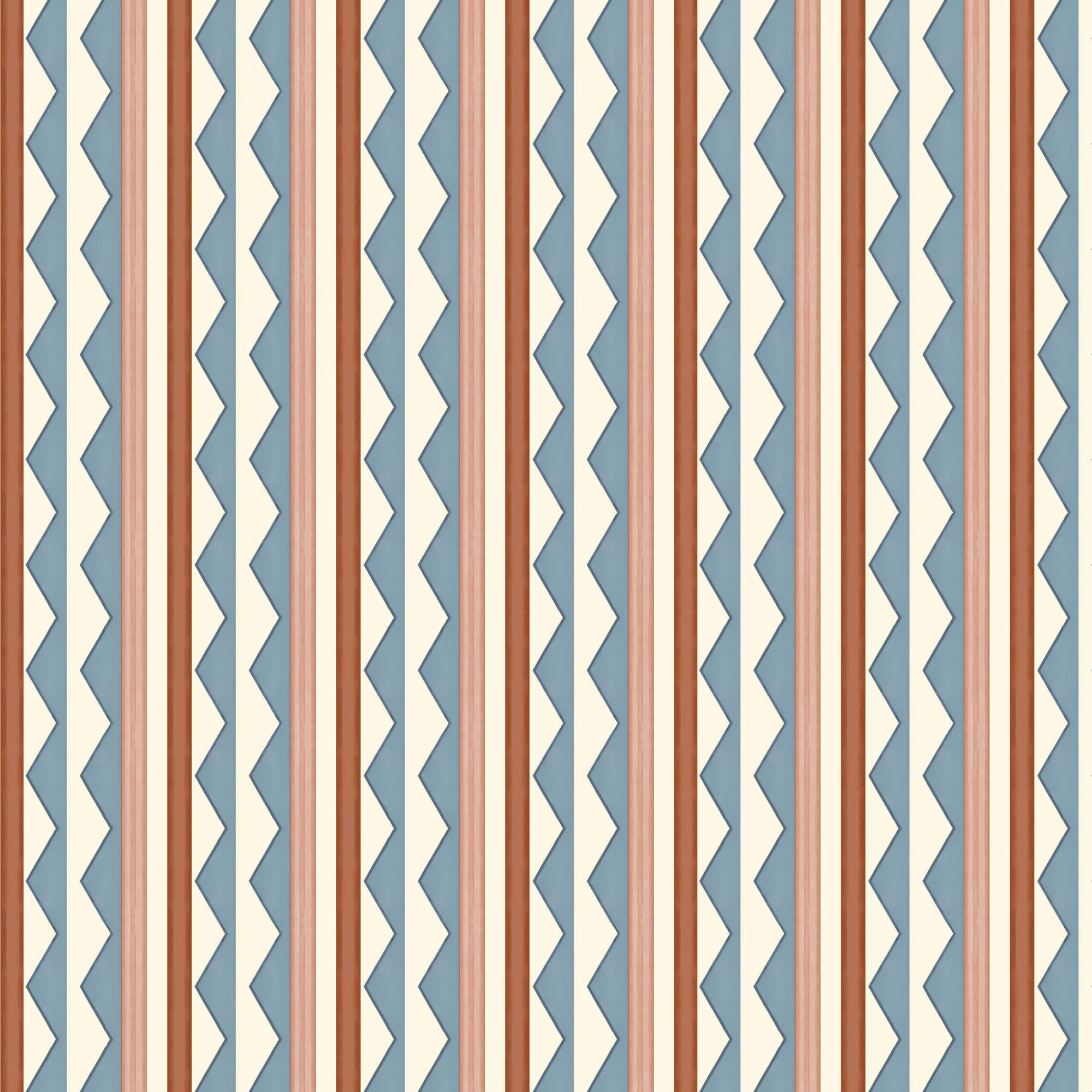 Bloomsbury Stripes Wallpaper - Denim Blue
