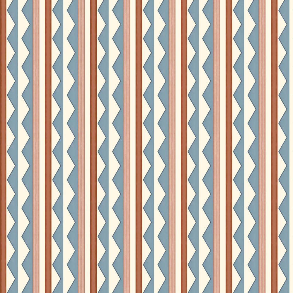 Bloomsbury Stripes Wallpaper - Denim Blue