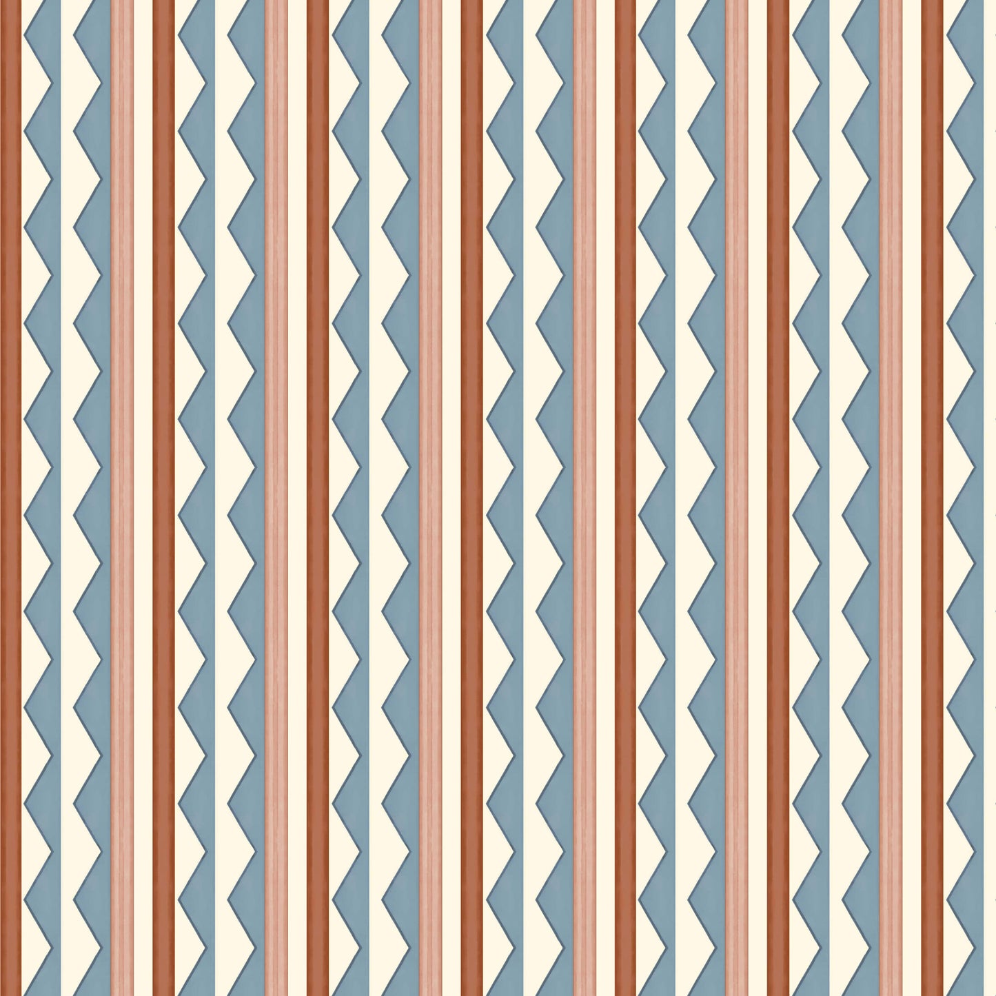 Bloomsbury Stripes Wallpaper - Denim Blue