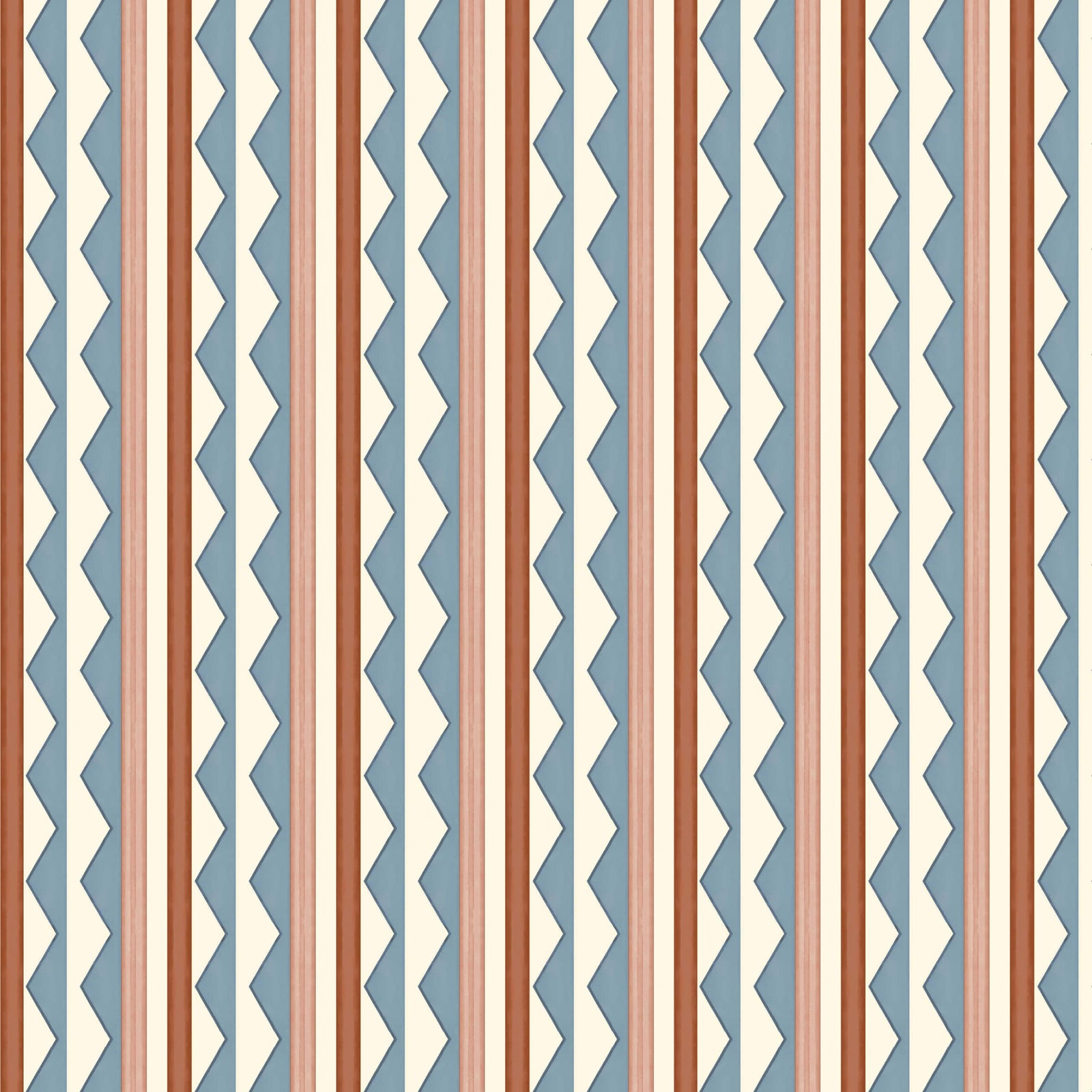 Bloomsbury Stripes Wallpaper - Denim Blue