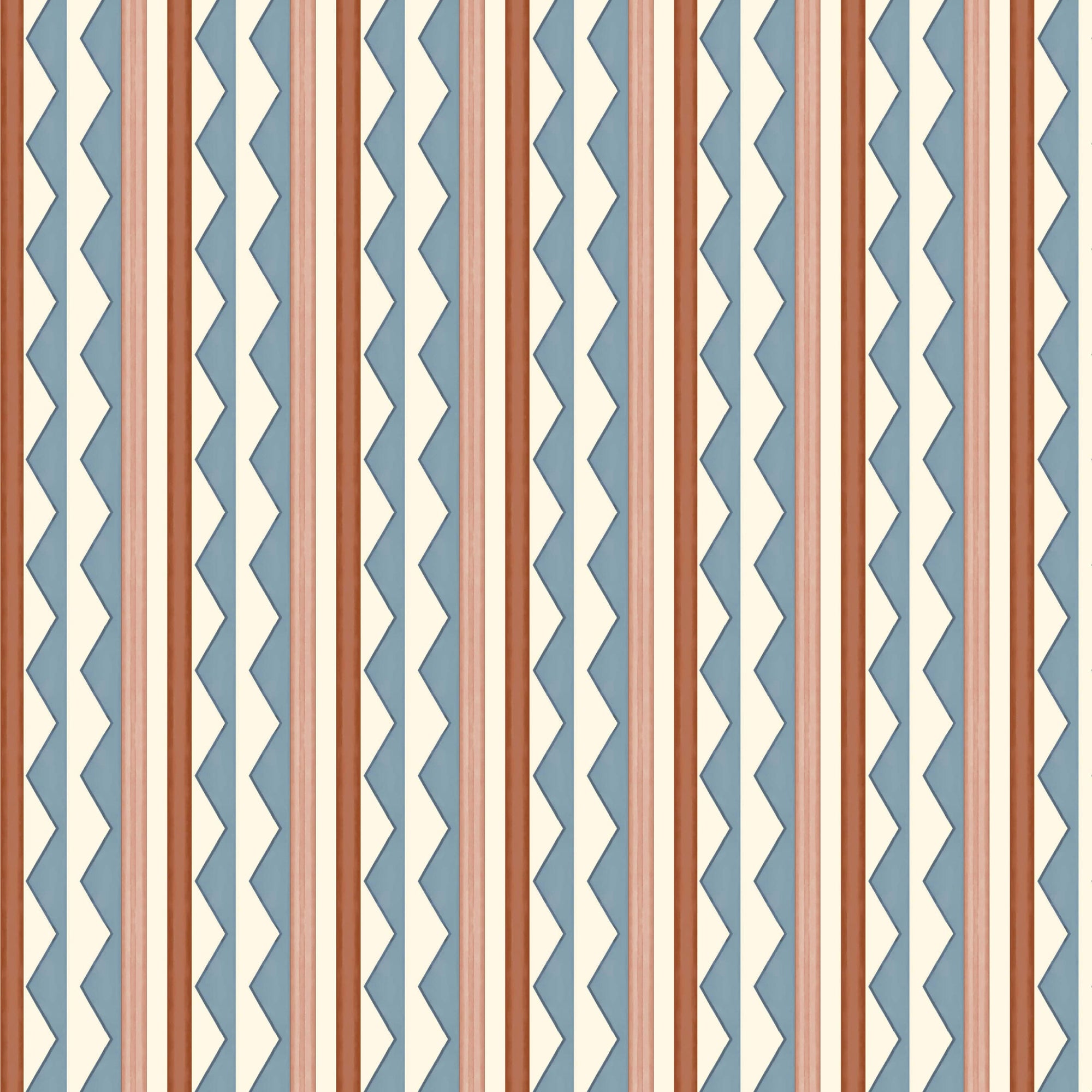 Bloomsbury Stripes Wallpaper - Denim Blue