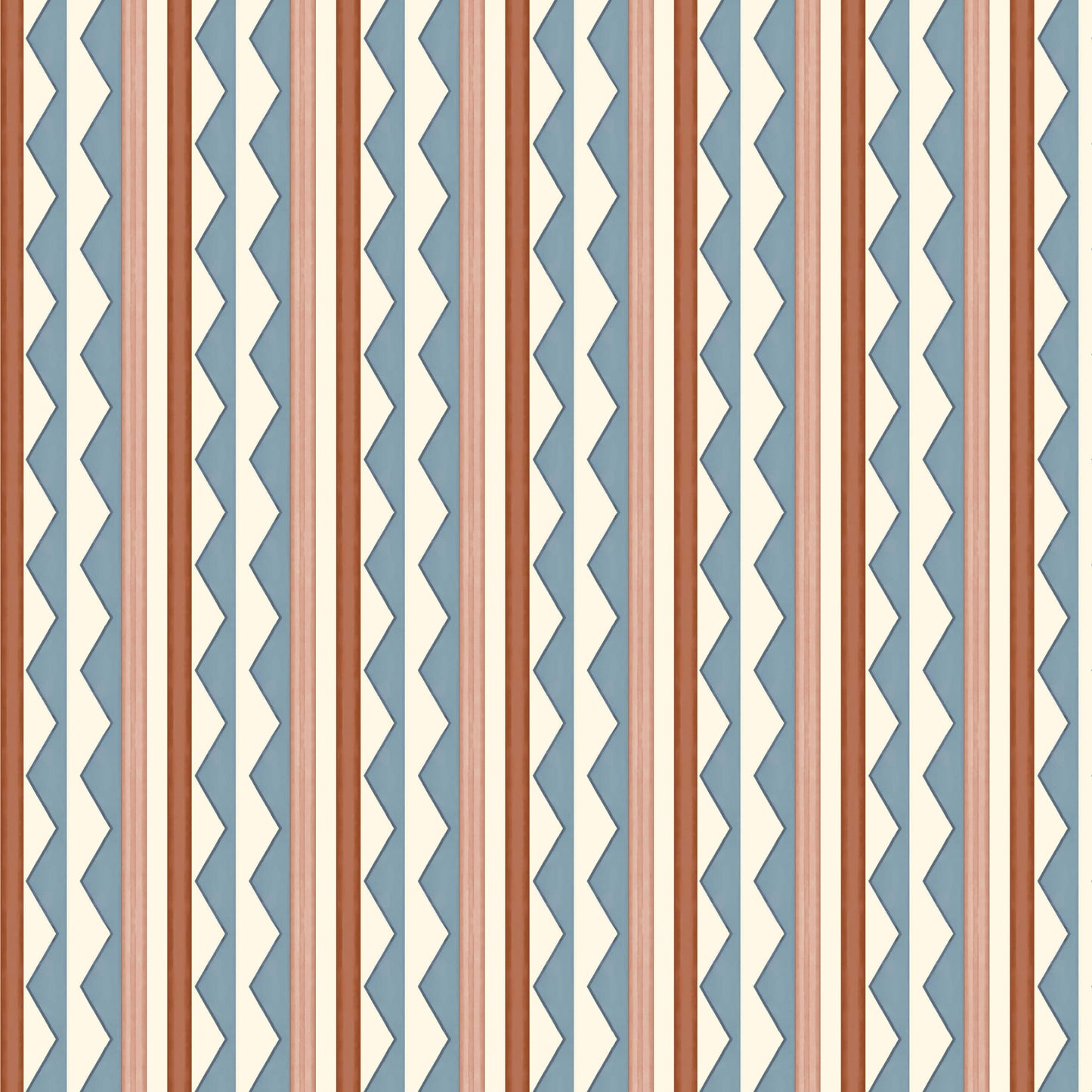 Bloomsbury Stripes Wallpaper - Denim Blue