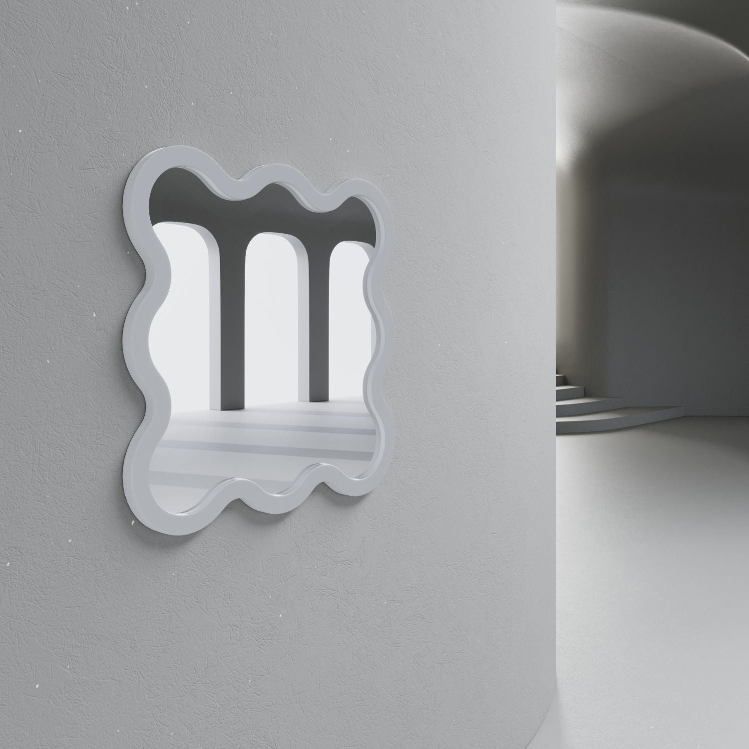 Hvyli 8 - Square Wavy Mirror