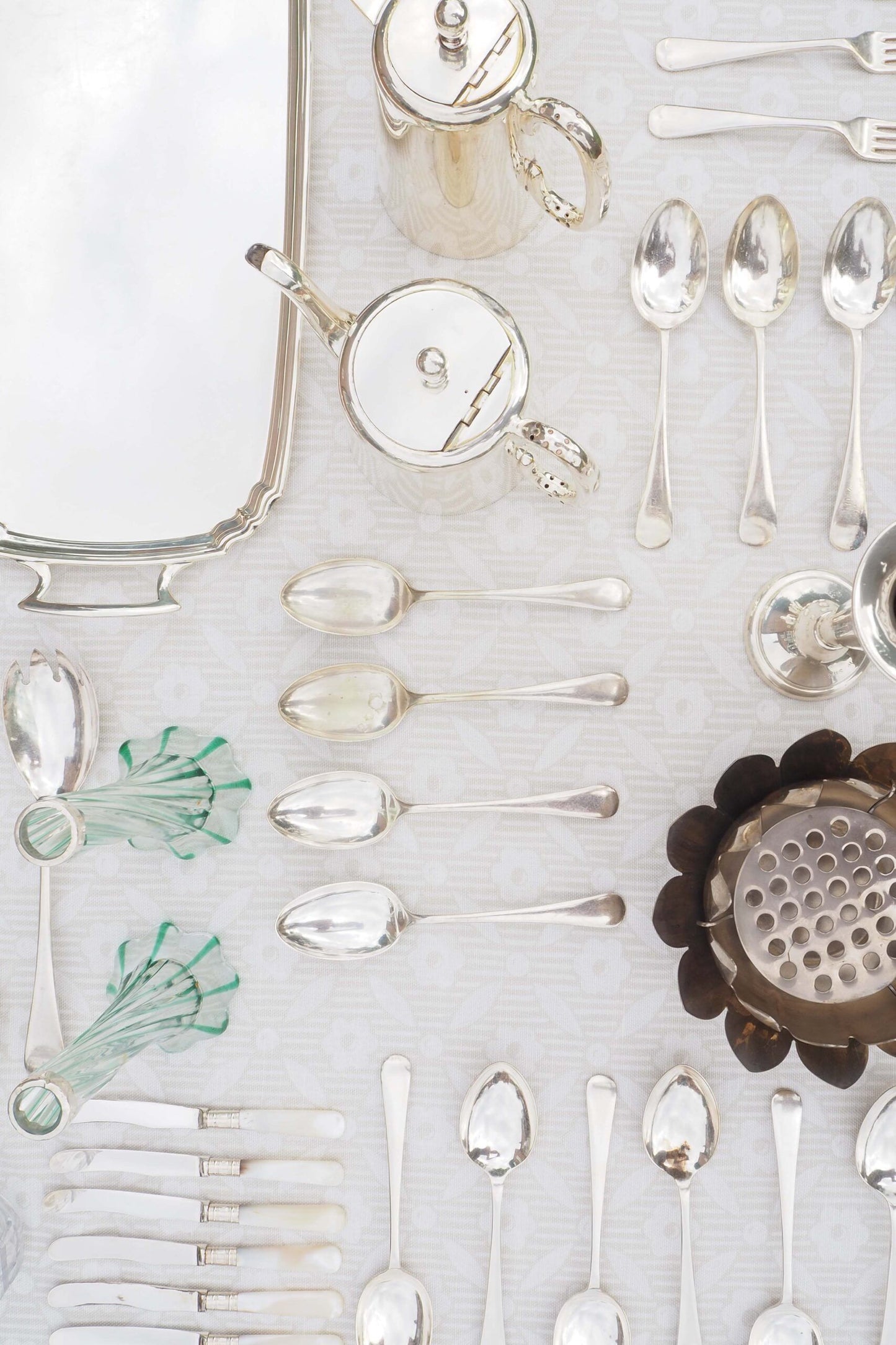 Antique Silver Plate Tray