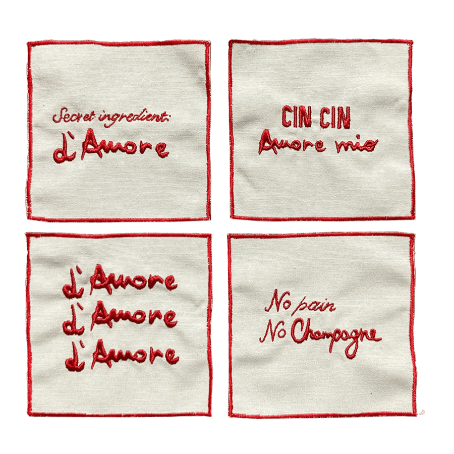 L’Amore - Set of 4 Cocktail Napkins
