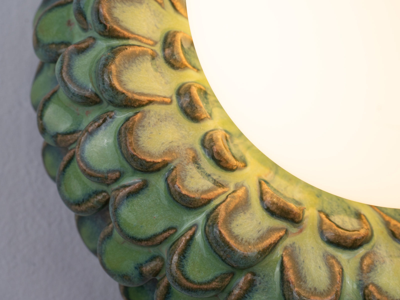 'Petal' Wall Light - Green Ombre