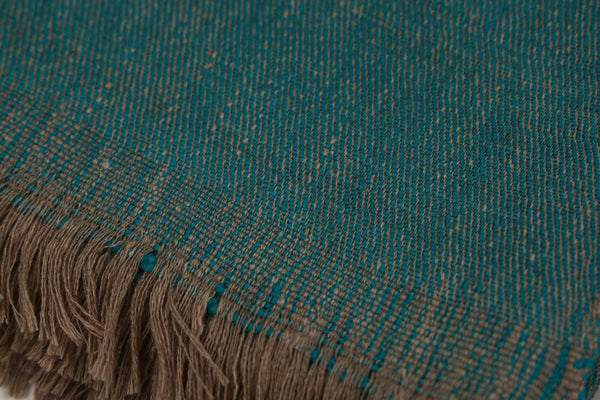 Handwoven Wool Throw 46×75 in