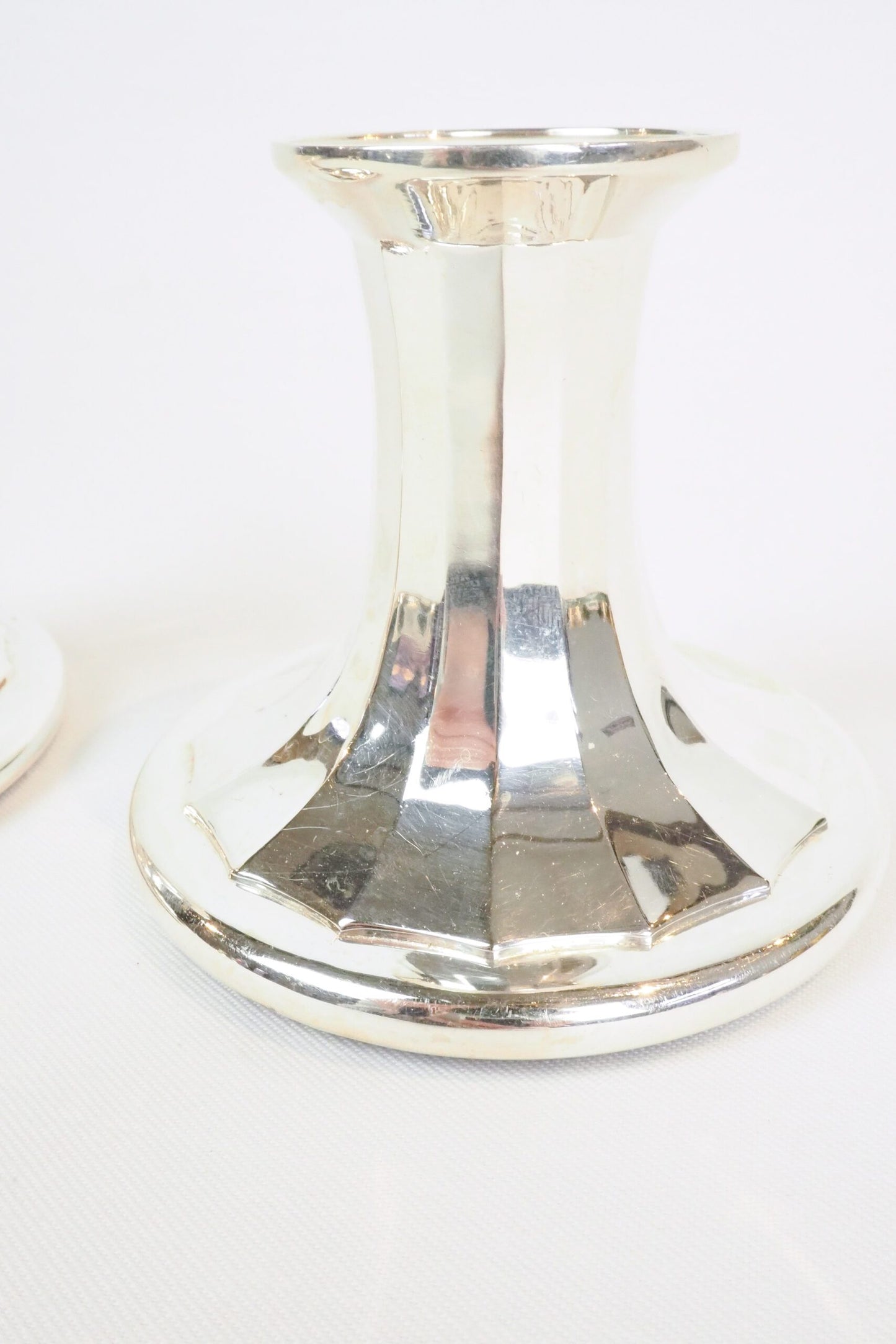 Pair of Vintage Silver Plate Candlesticks