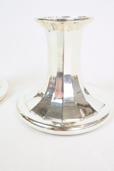 Pair of Vintage Silver Plate Candlesticks