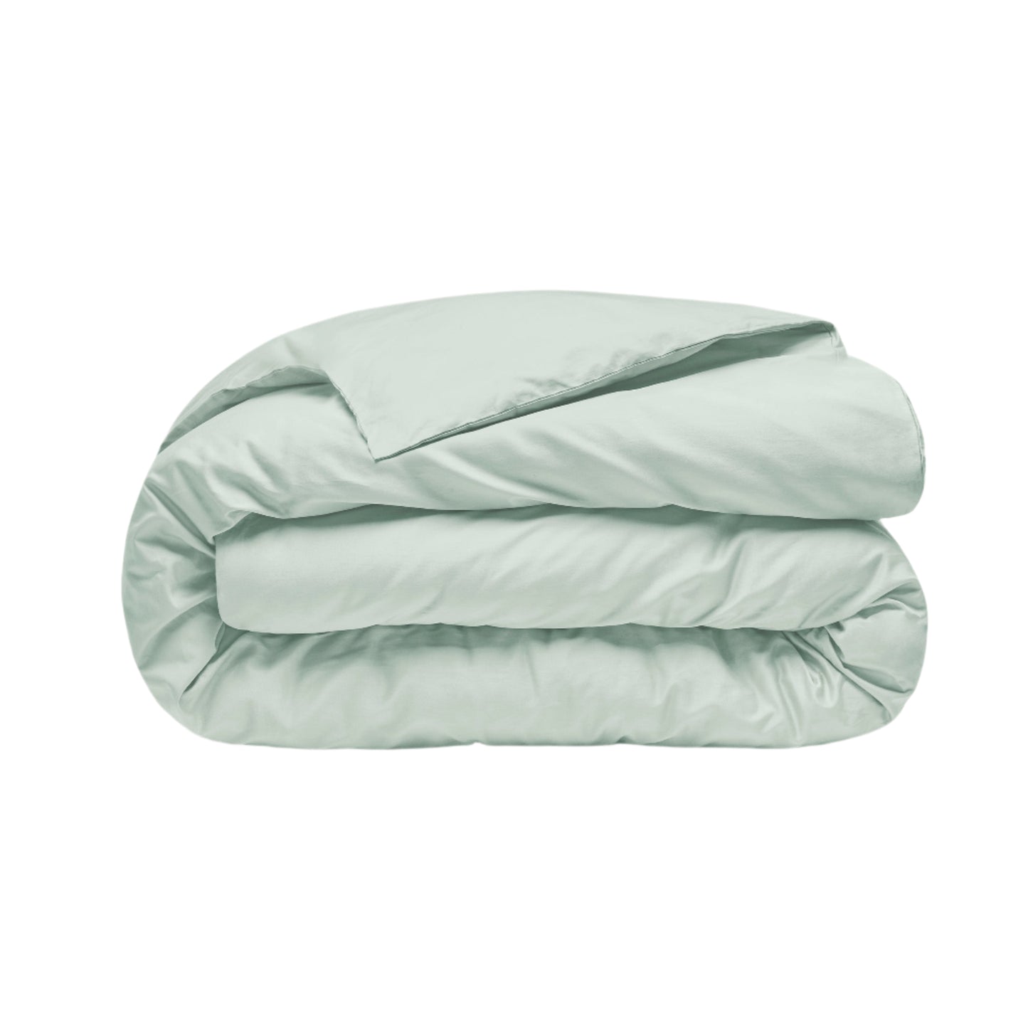 Percale Organic Cotton Duvet Cover - Spring Blue