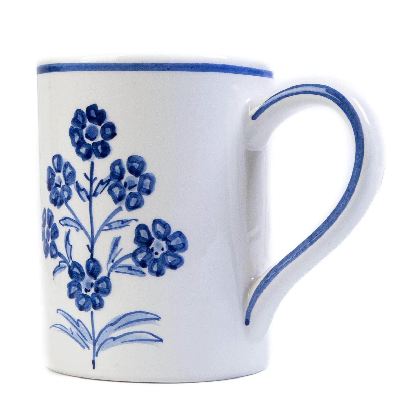 Floral Mugs Blue - Set of 4