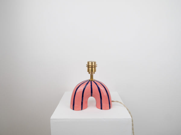 'Me' Table Lamp - Blue Stripes