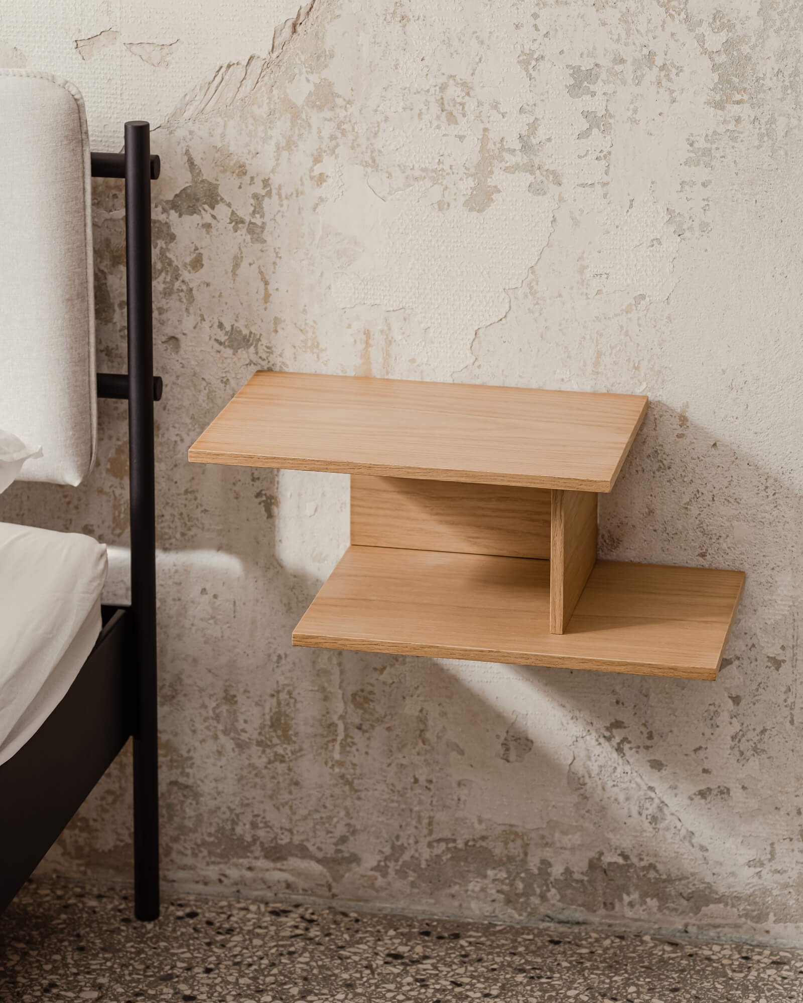 Tann Bedside Shelf - Left-