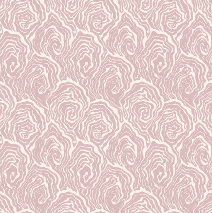 Oysters - in Venus Pink - Wallpaper
