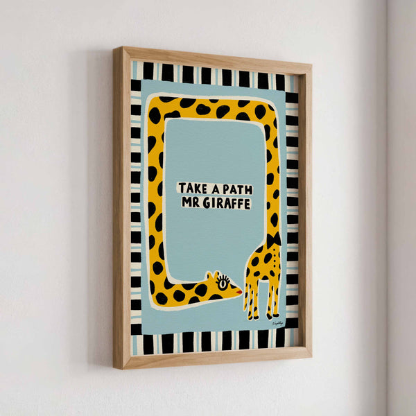 Take a Path Mr Giraffe Print