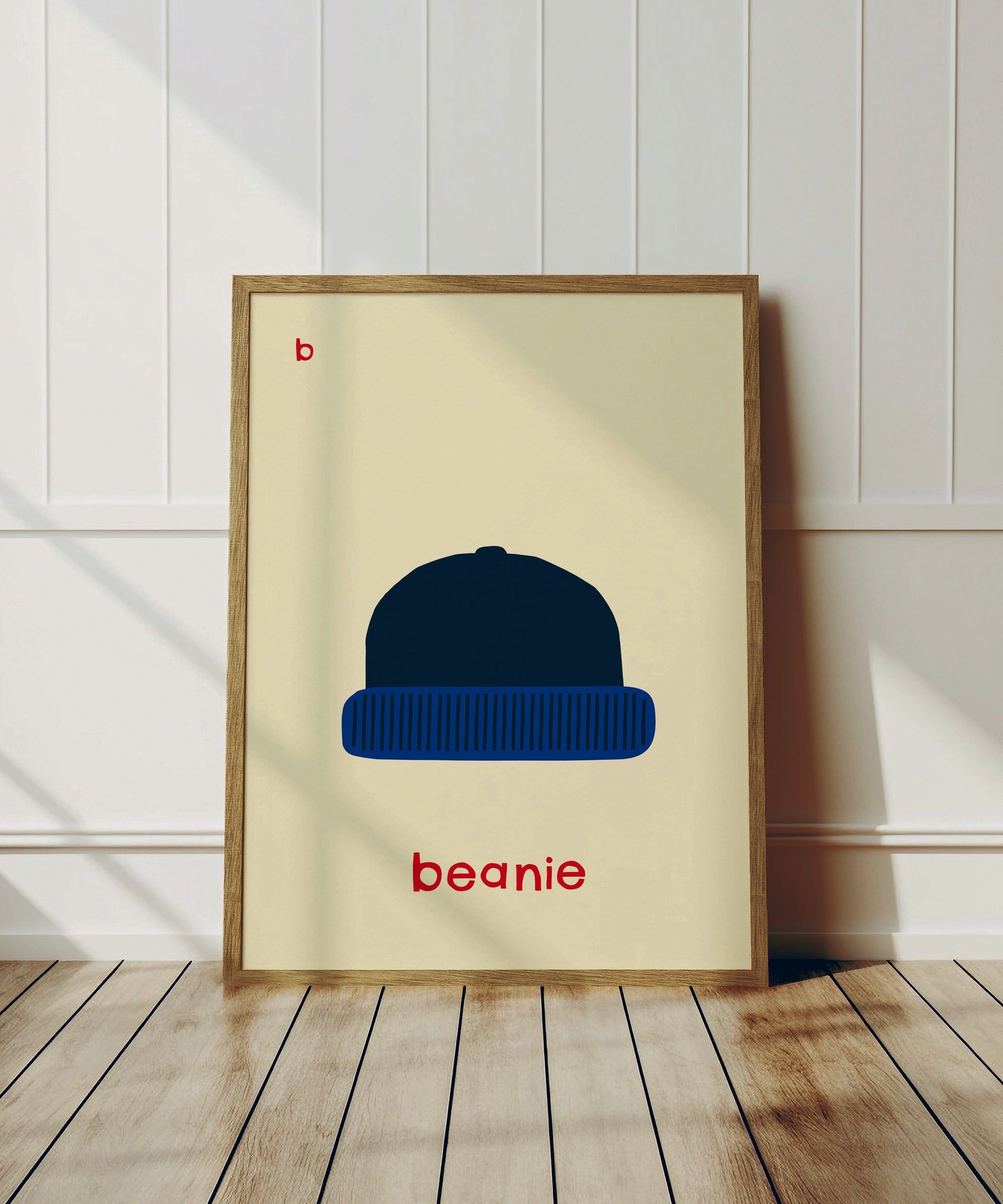 B for Beanie Art Print