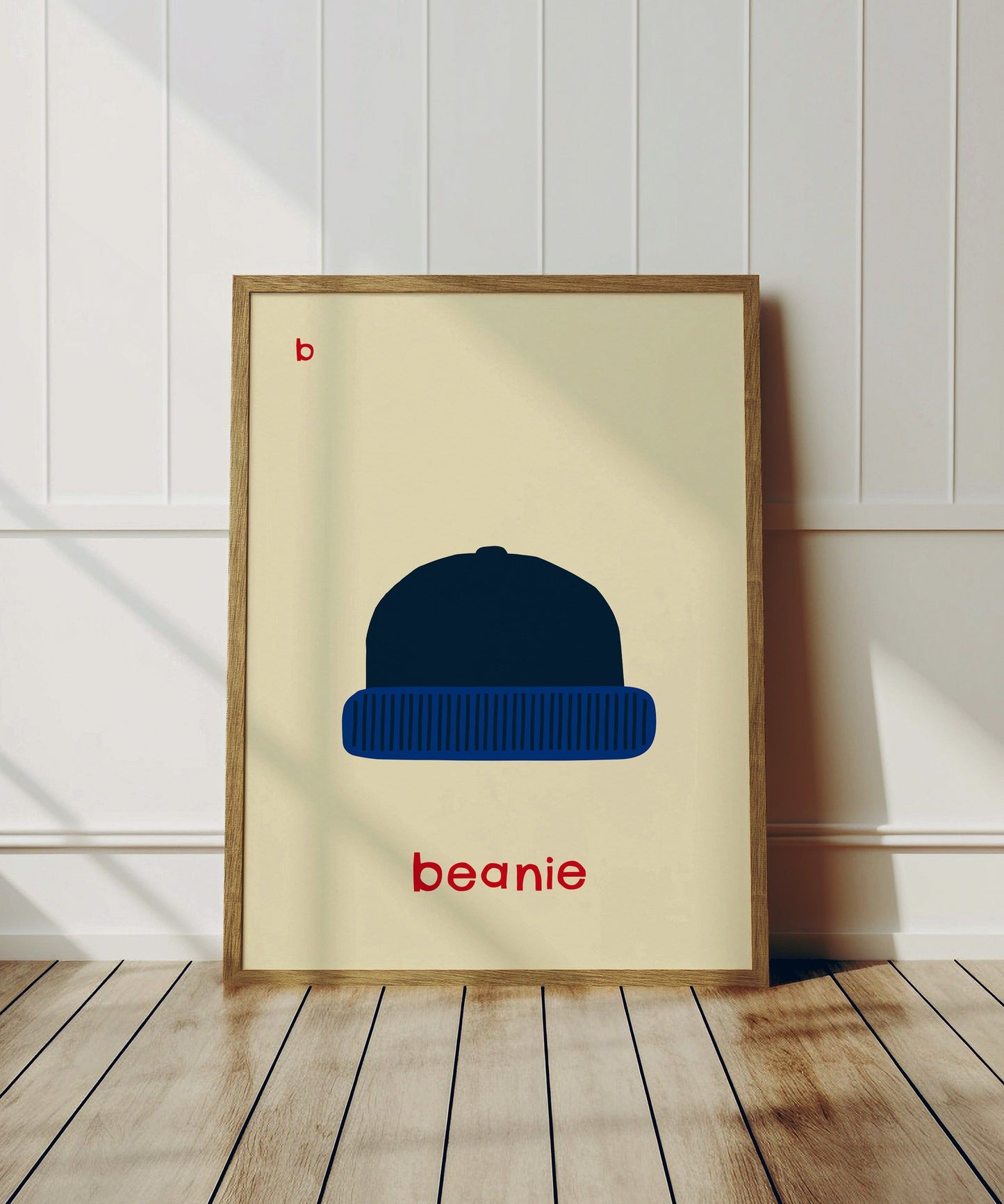B for Beanie Art Print