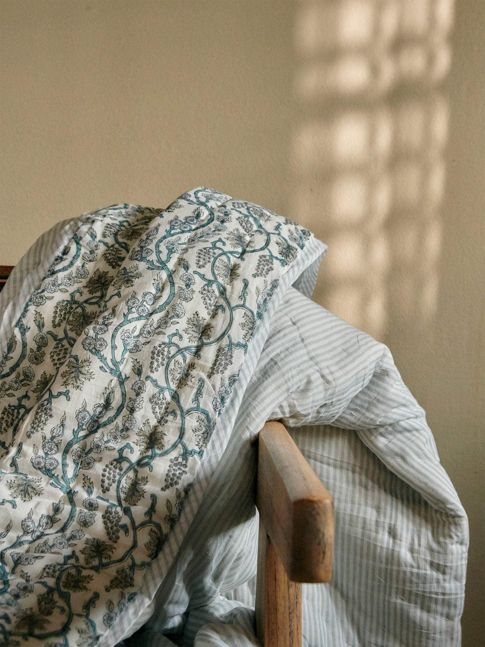 Quilt Cotton Light Blue Prints