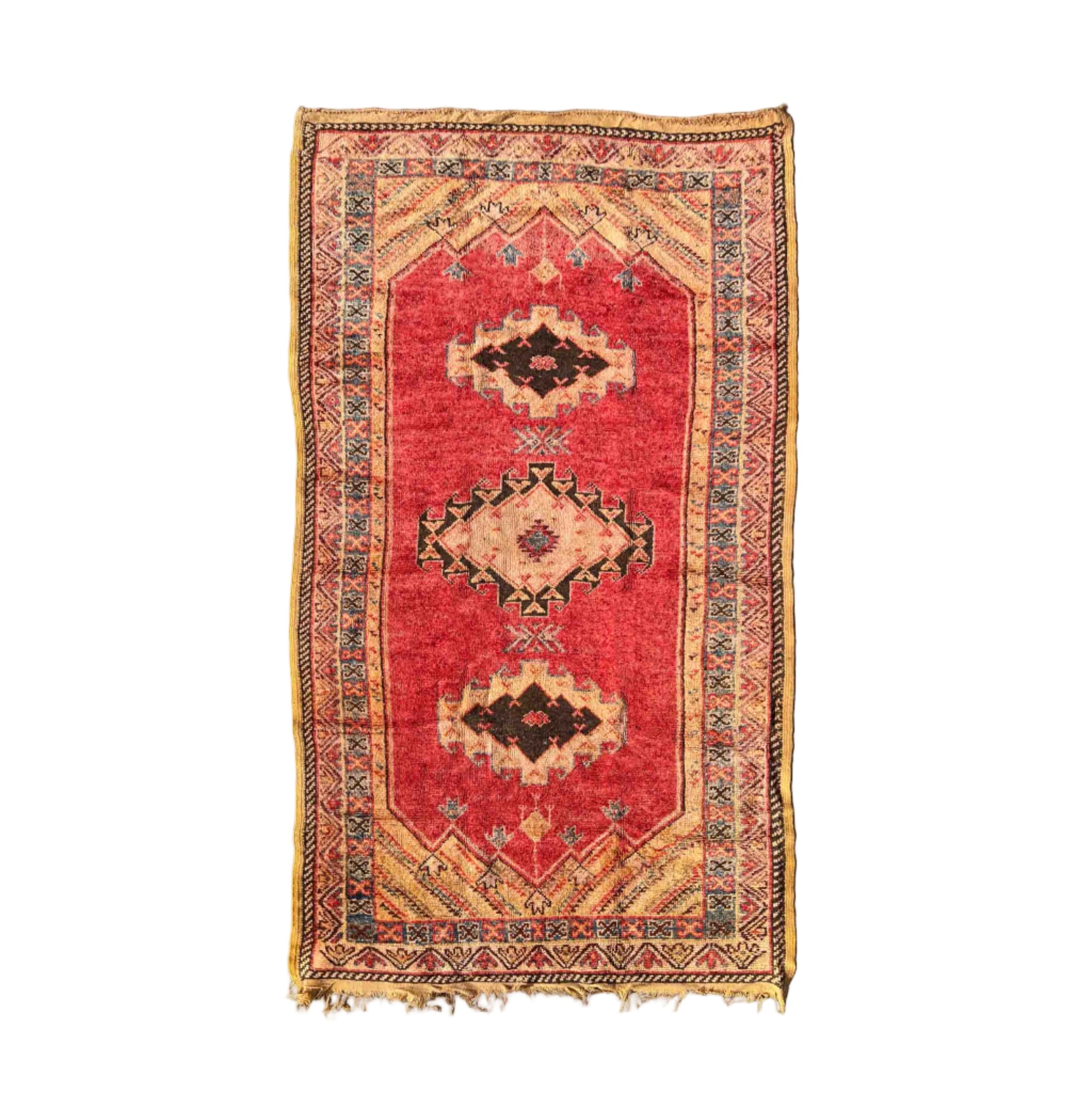 Vintage Moroccan Taznakht Rug 245/140 cm