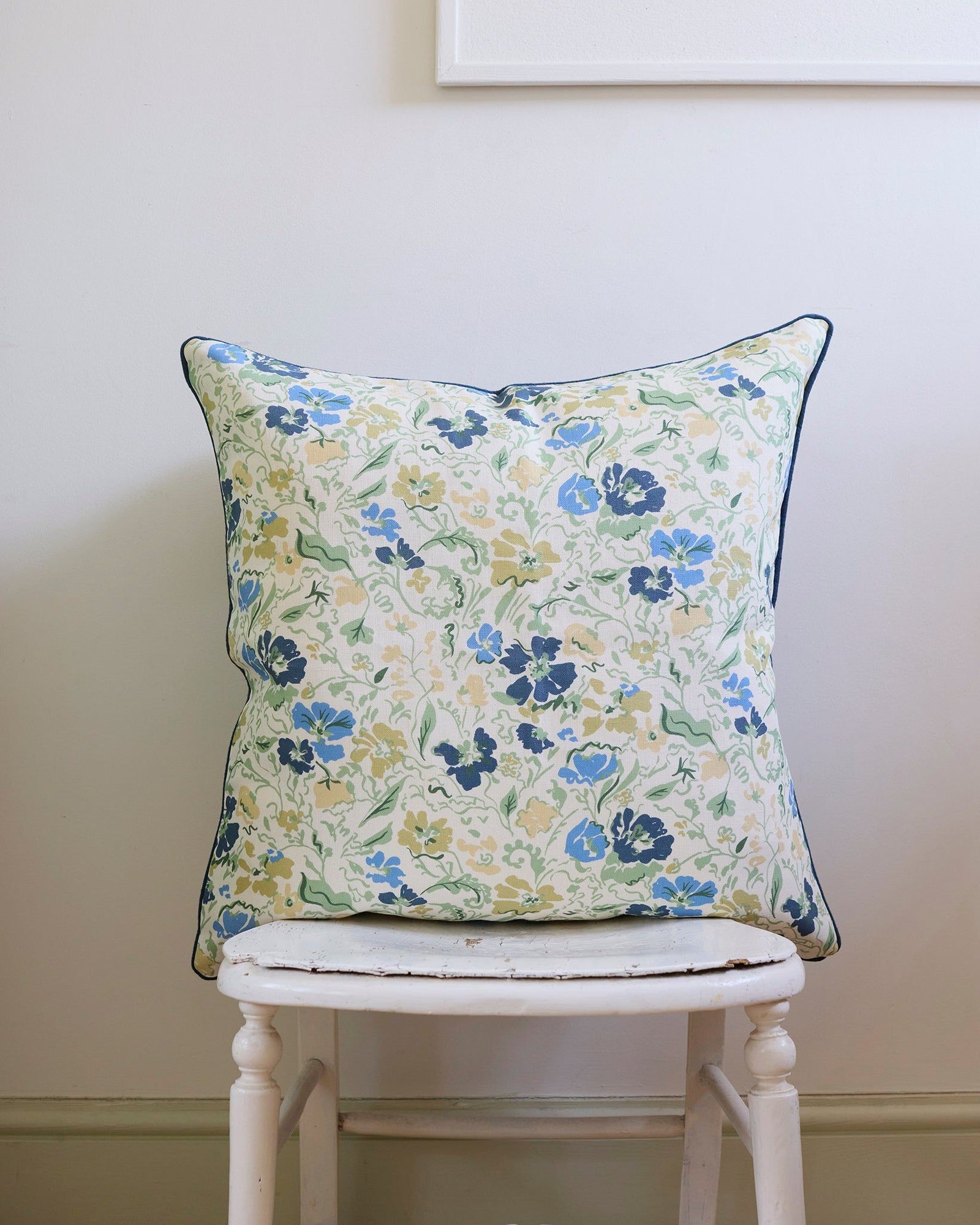 Wandle Wilde Linen Cushion - Water