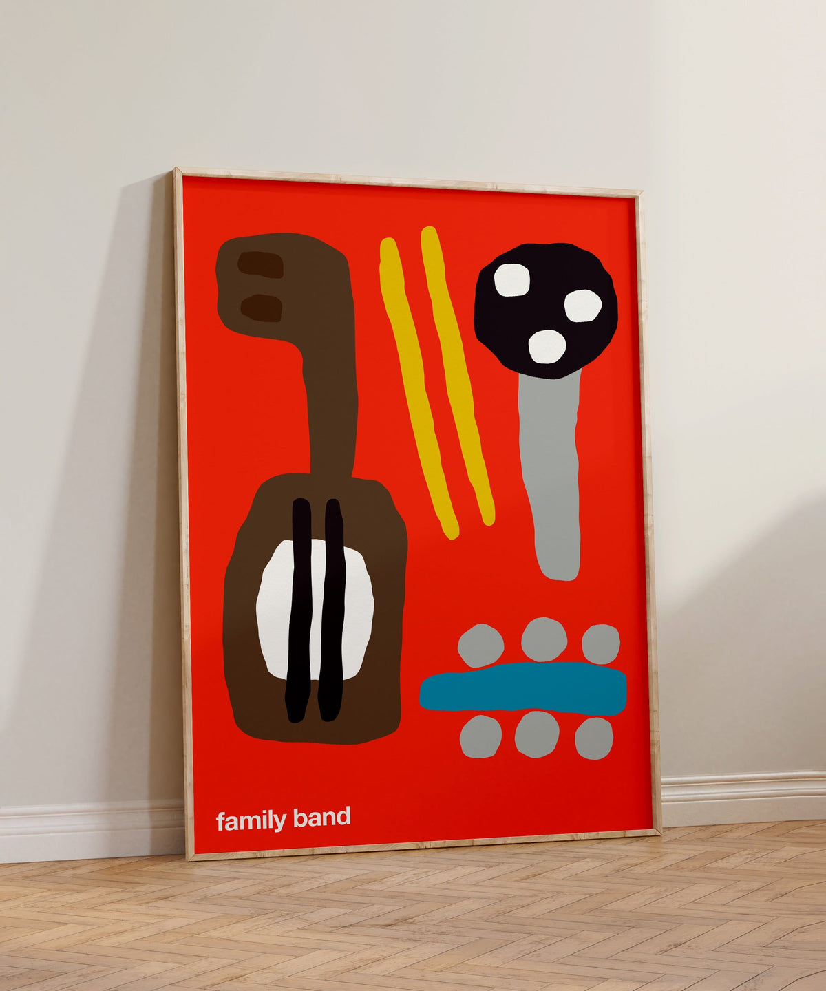 Family Band Print - Red