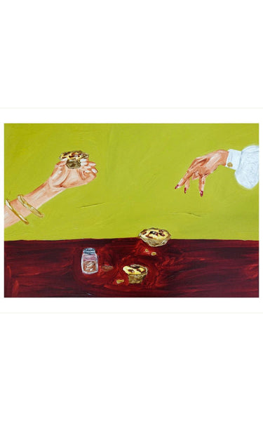 Sharing pastéis de nata Fine Art Print