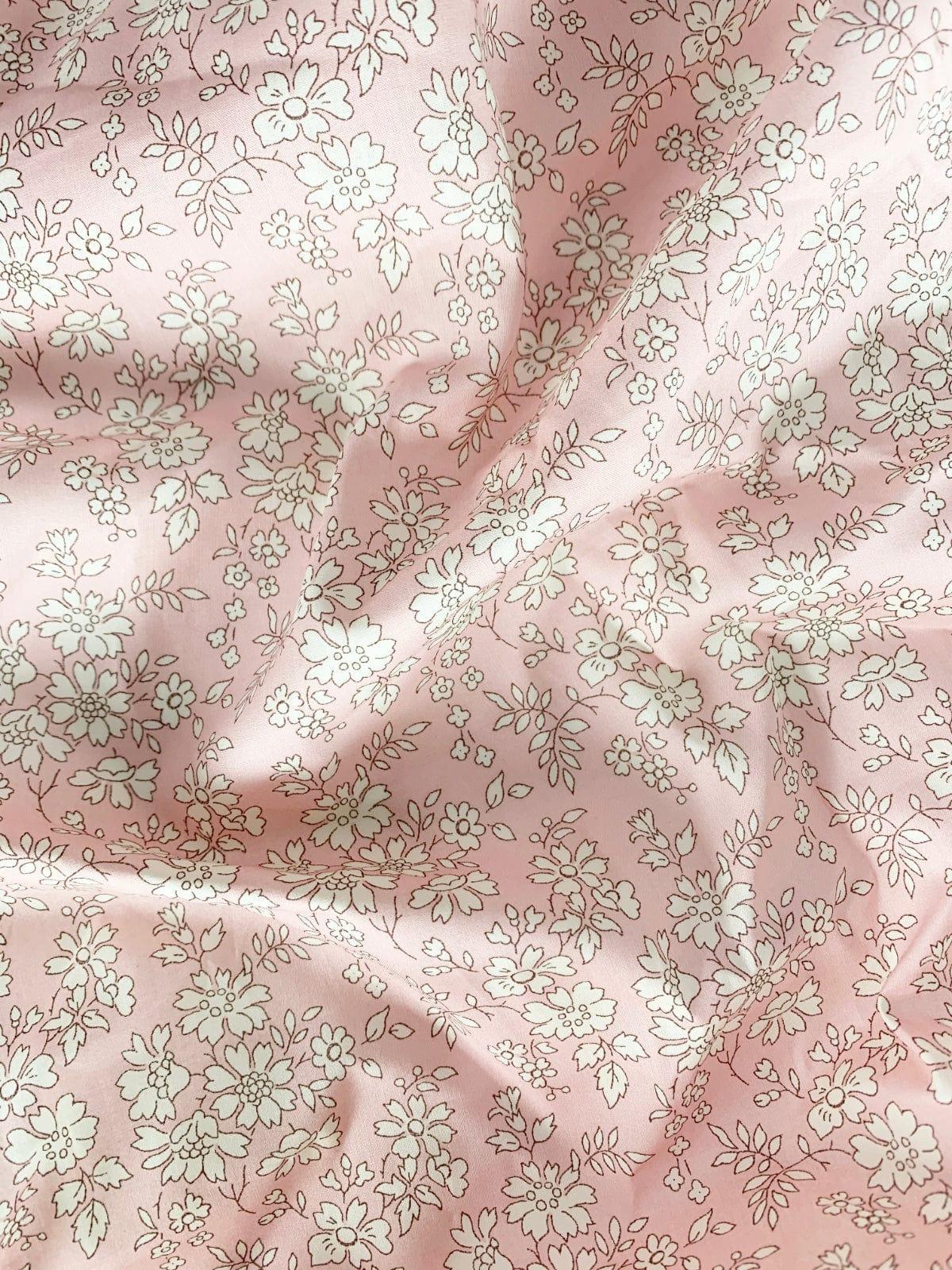 Fitted Sheet Made With Liberty Fabric Capel Pink