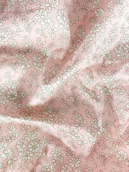 Fitted Sheet Made With Liberty Fabric Capel Pink